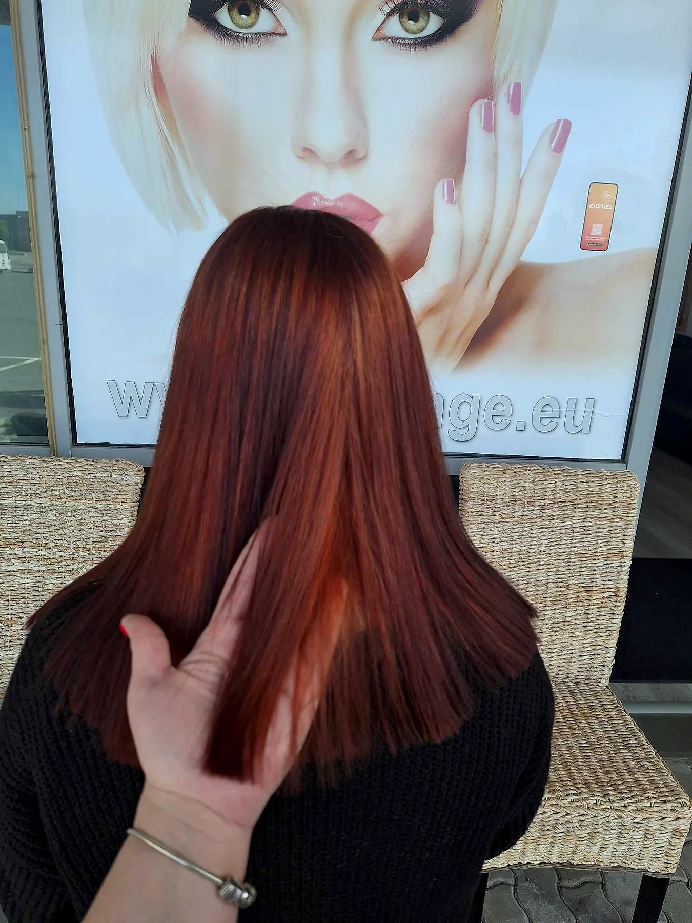 Kupferrote Coloration im Herbst-Look