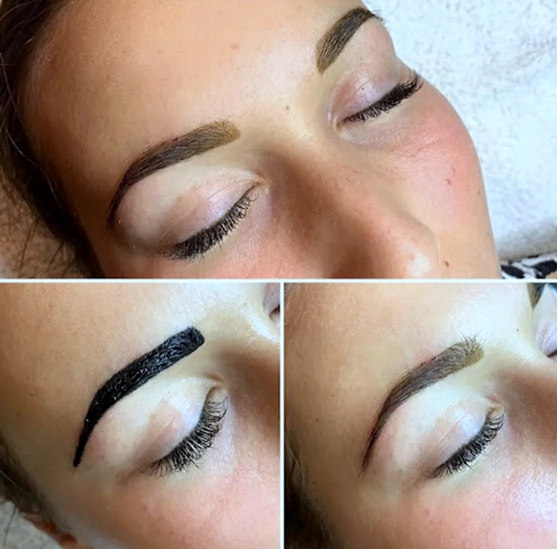 Augenbrauen mit Permanent Make-up – Detailaufnahmen